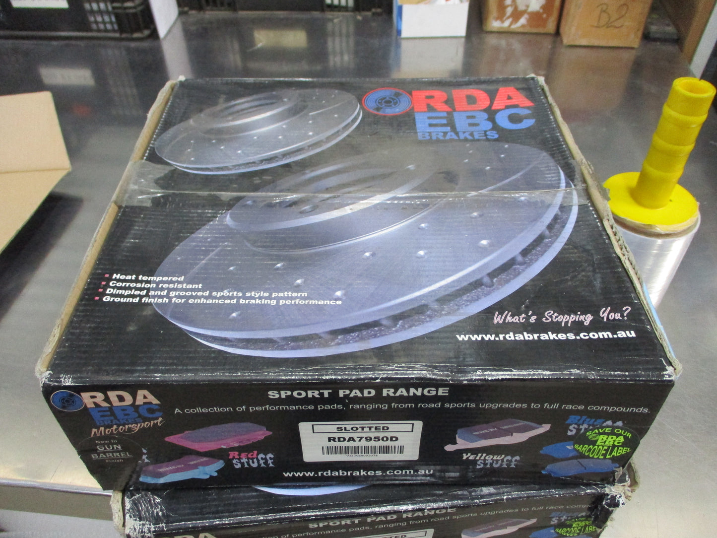 RDA Front Disc Rotor (Pair) Drilled-Slotted Suits Mazda 2 DY 1.5Ltr New Part