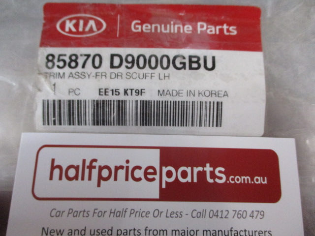 Kia Sportage Genuine Left Hand Front Door Scuff Plate Trim (Light Granite) New Part