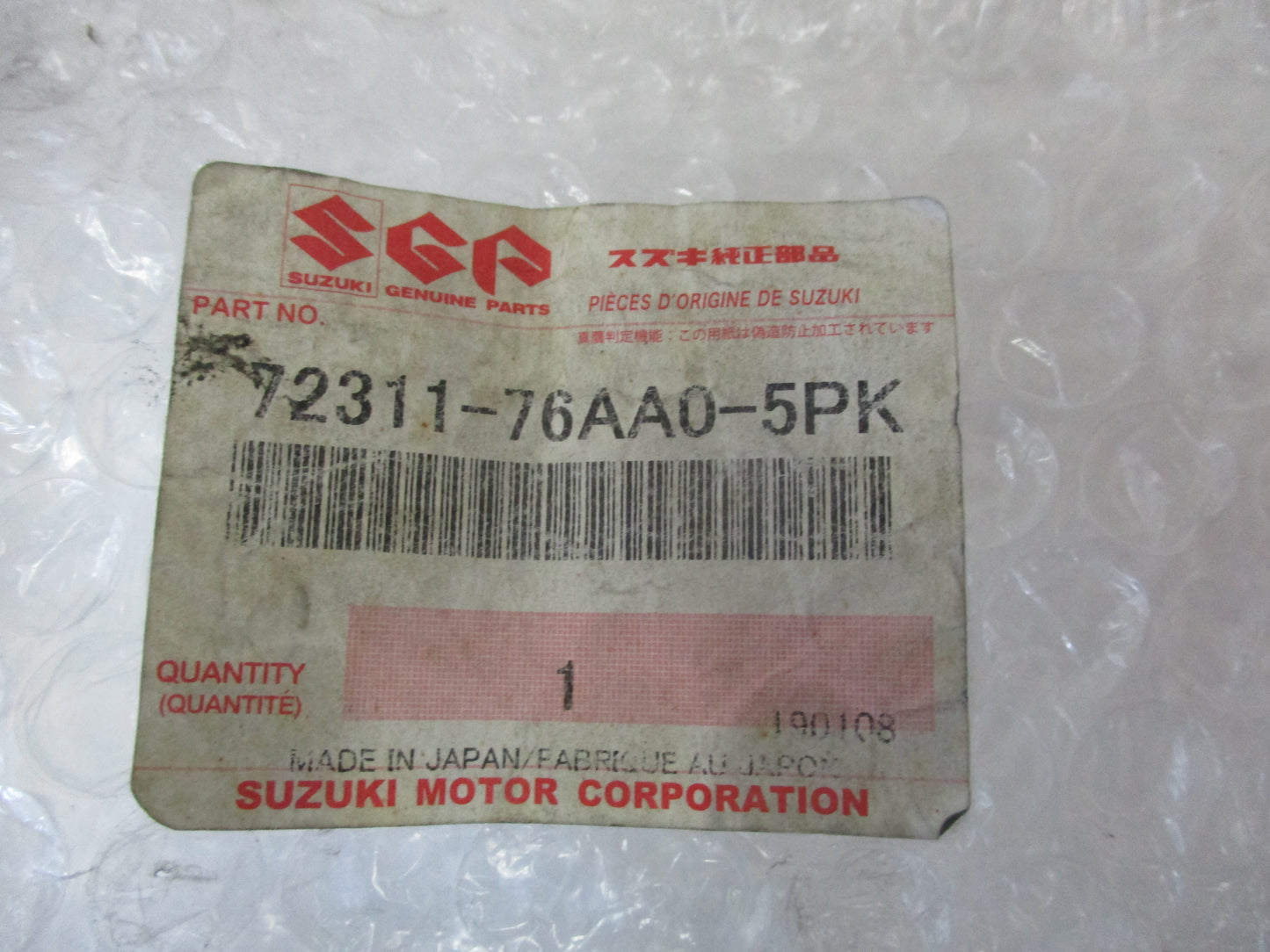 Suzuki Carry/Every Genuine Windscreen Cowl Top Garnish New Part
