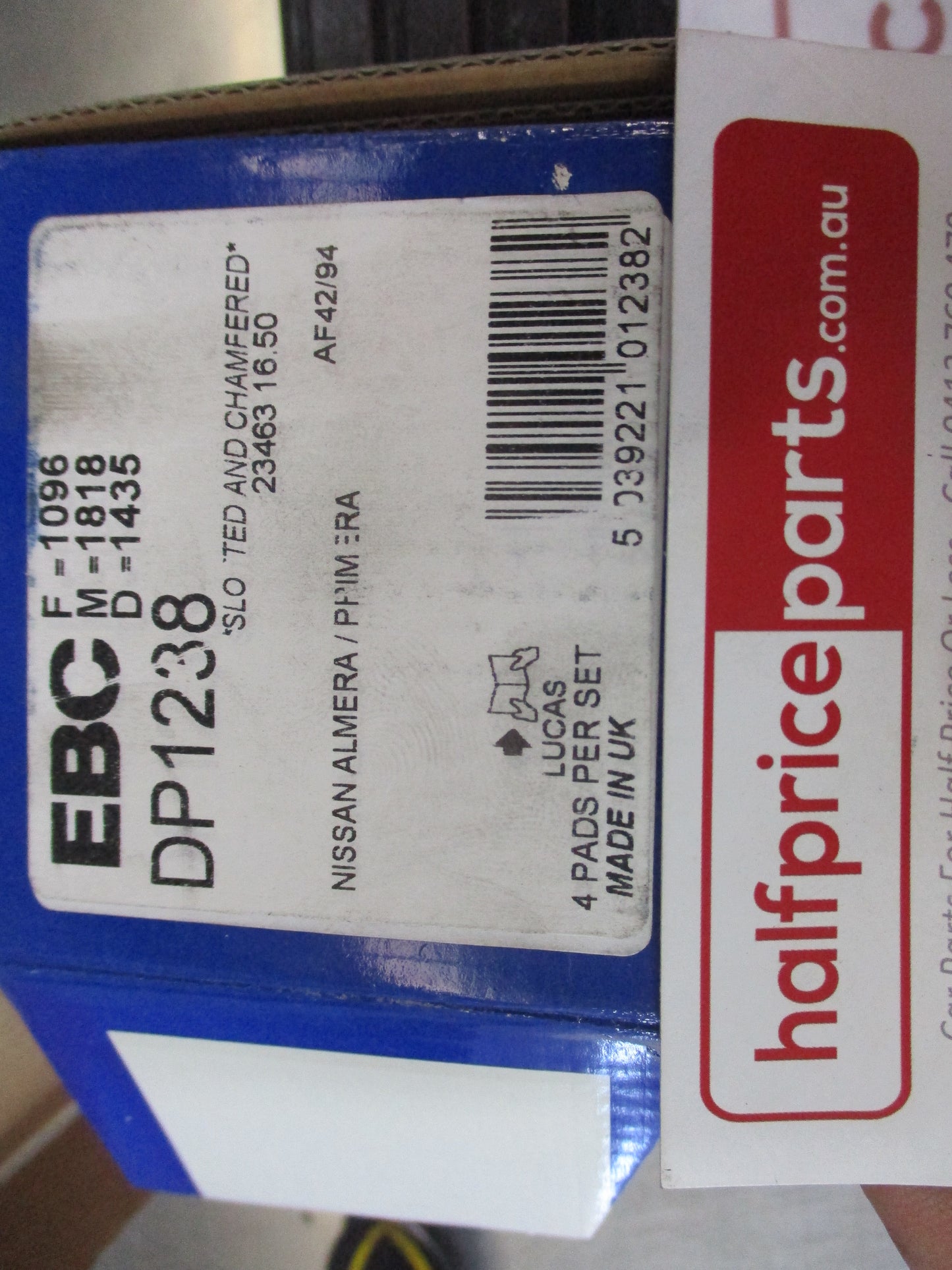 EBC Front Disc Brake Pad Set Suits Nissan Pulsar N16 New Part