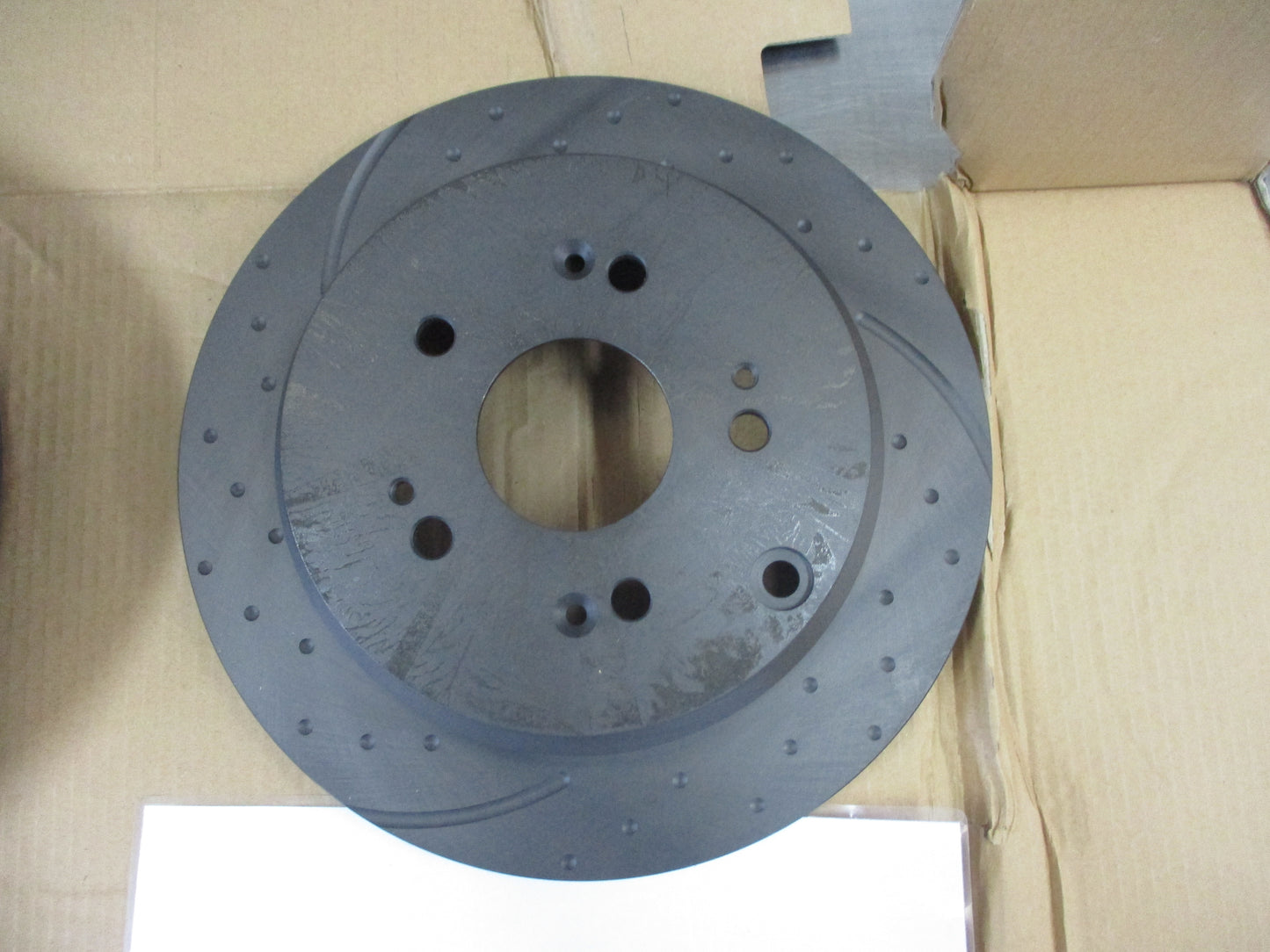 RDA Rear Brake Rotors (Pair) Slotted-Dimpled Suits Honda CRV/Odyssey New Part