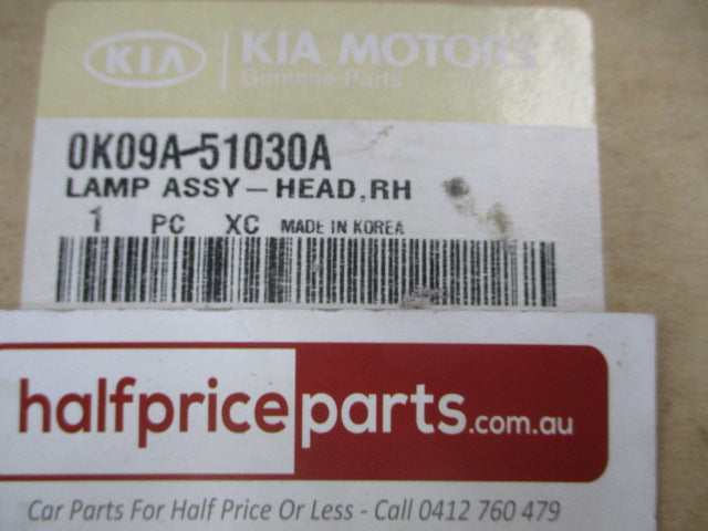 Kia Sportage Genuine Right Hand Front Head light (Drivers) New Part