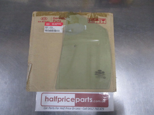 Kia Rio Genuine Right (Driver) Rear 1/4 Fixed Glass Factory Tint New Part.