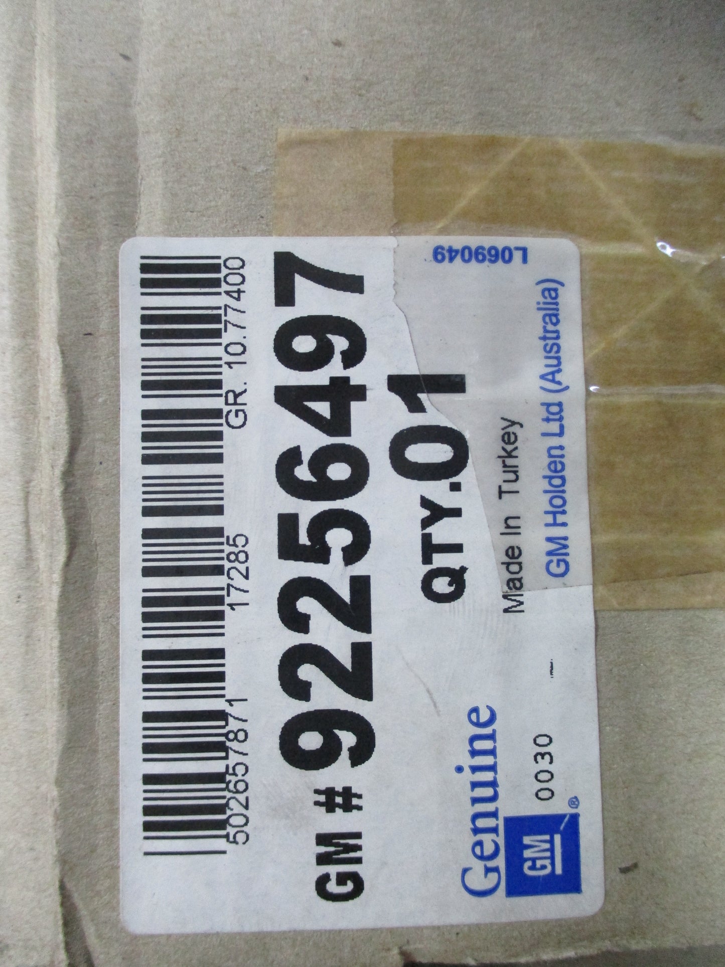 Holden VF/VE Commodore Rear Door Weatherstrip New