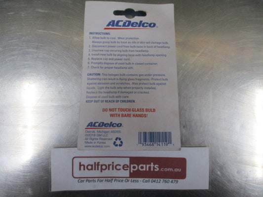 ACDelco H9 12V-65W Standard Bulb ACH9 - New Part