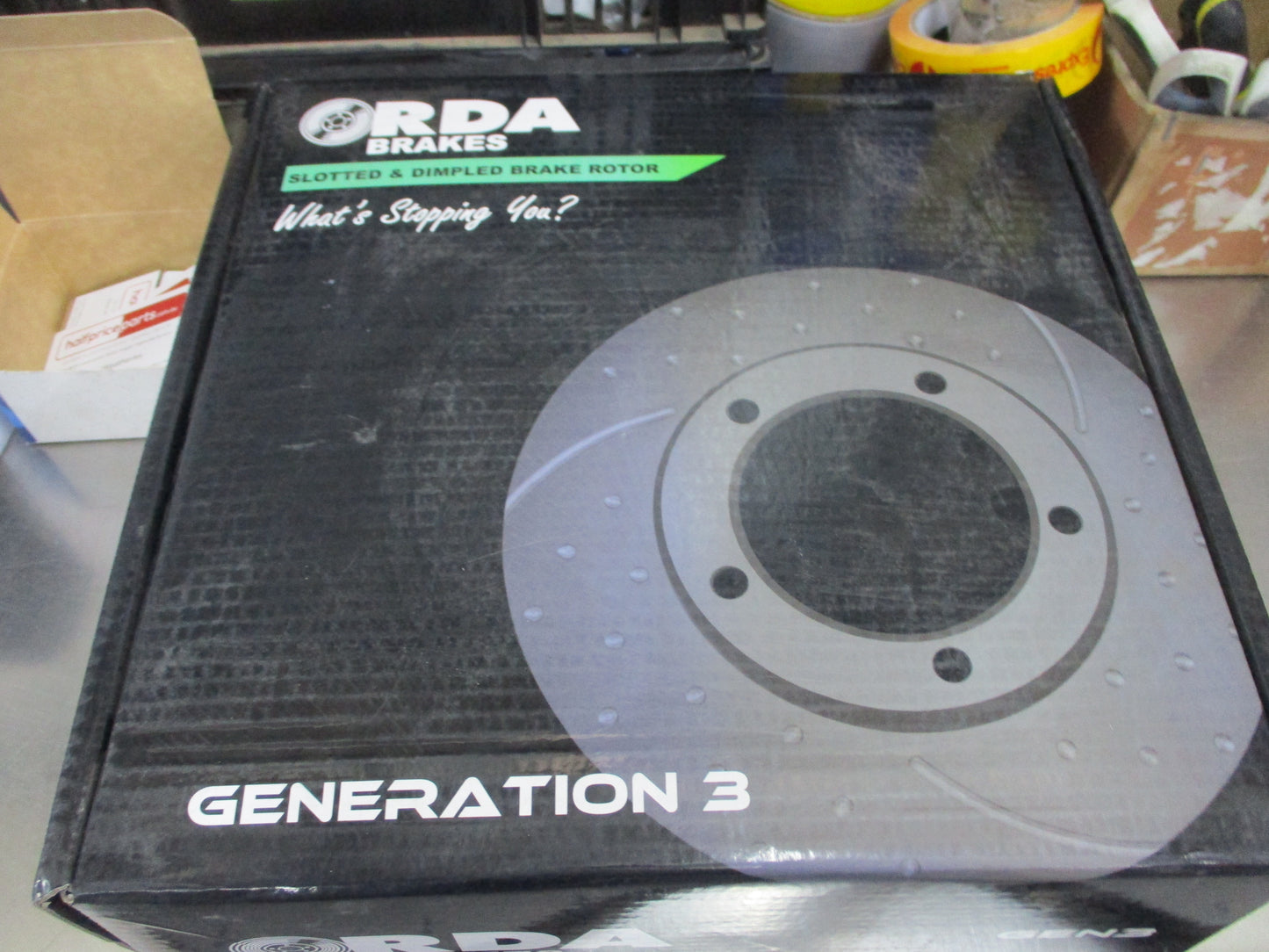 RDA Front Disc Rotors (Pair) Slotted-Dimpled Suits Peugeot 407 2.2Ltr New Part