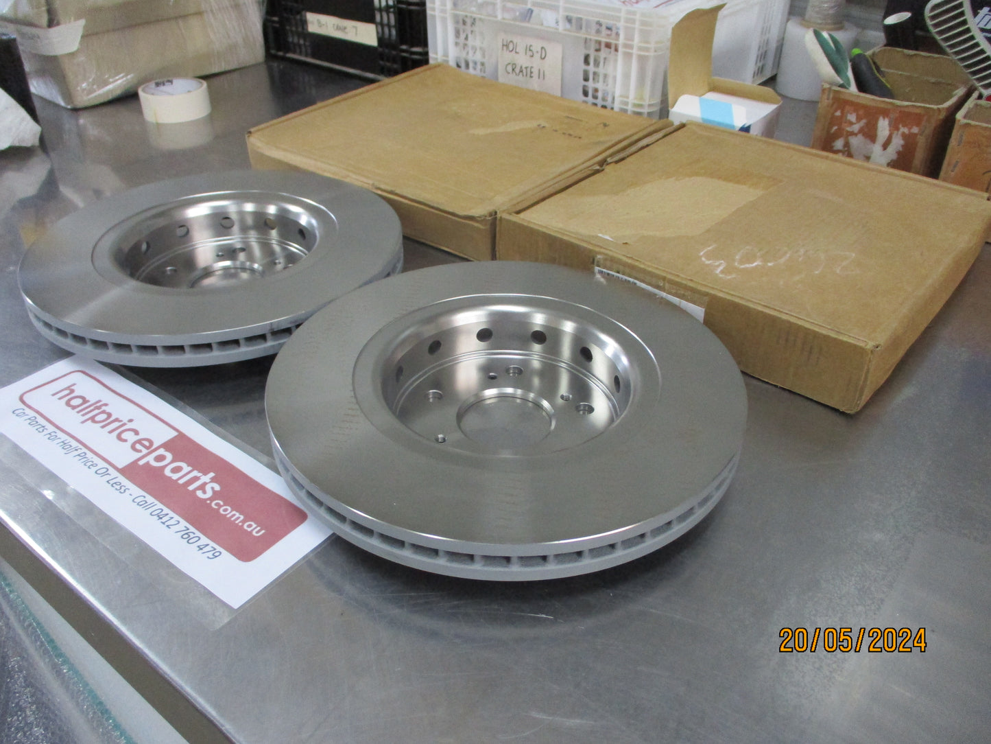 Honda CR-V Genuine Front Disc Brake Rotors (Pair) New Part