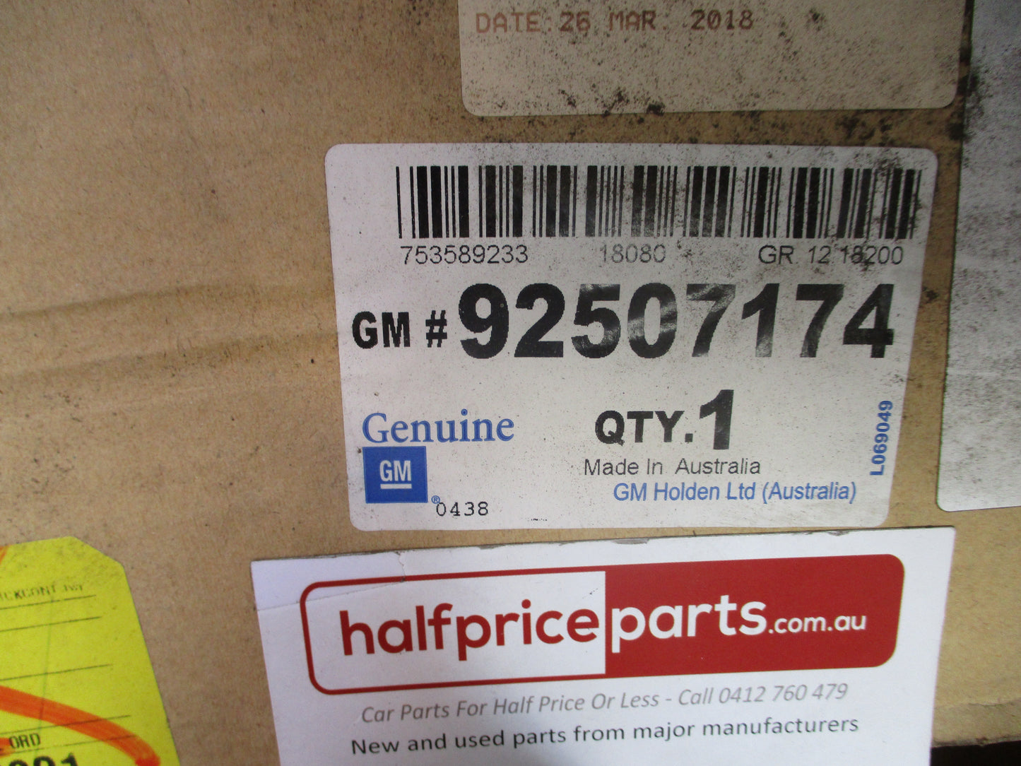 Holden RG Colorado Crew Cab Genuine Black Extended Sports Bar Kit New Part