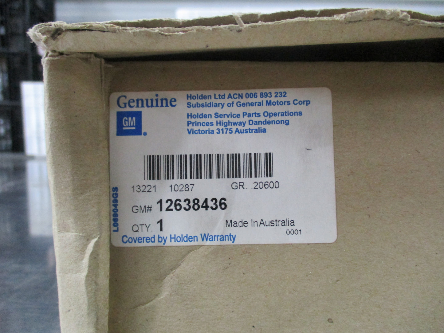 Holden Commodore Genuine Front Engine Cover New