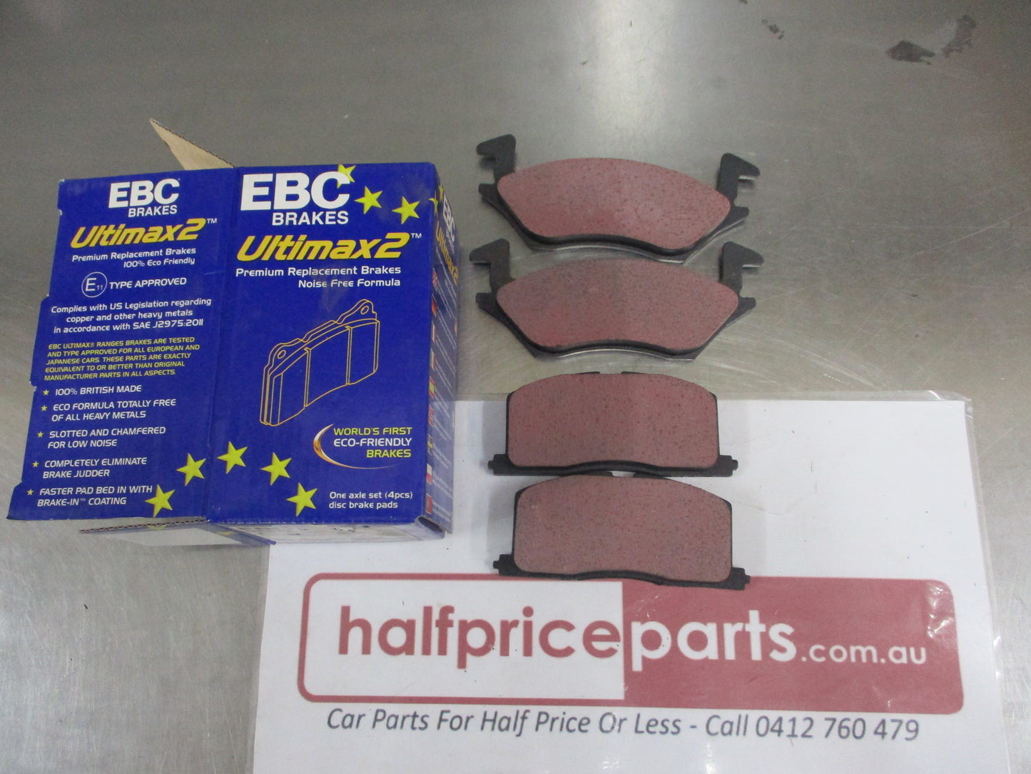EBC Ultimax Front Brake Pad Set Suits Toyota Starlet New Part