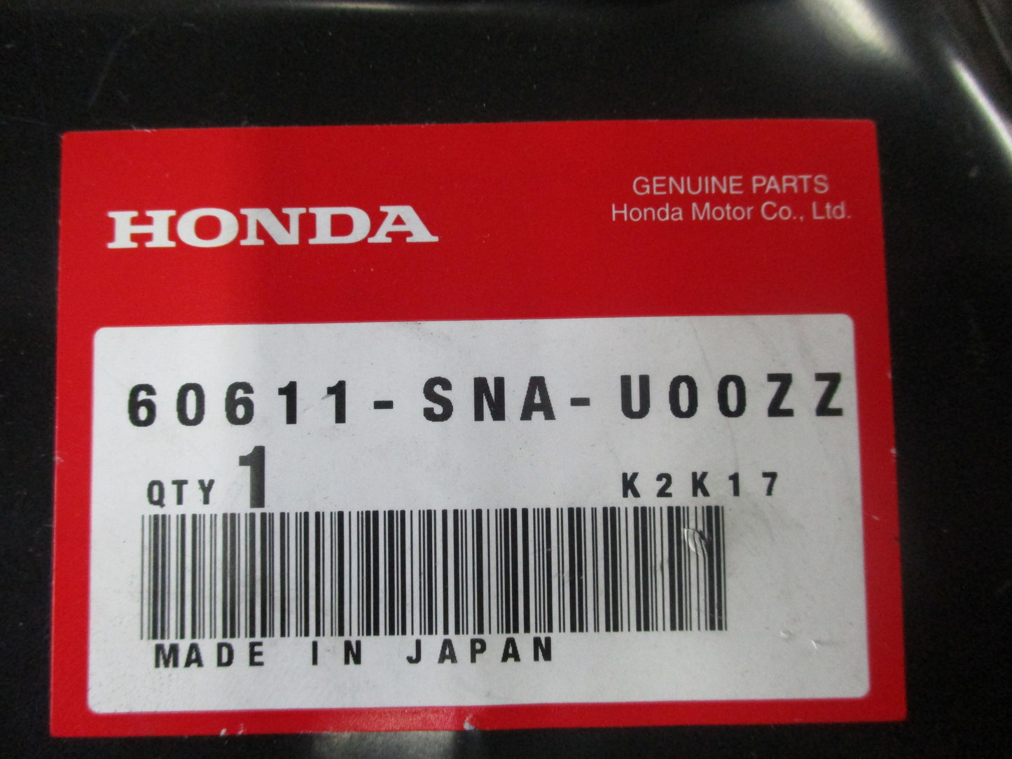 Honda Civic Genuine Front Right Wheel House/Guard New Part