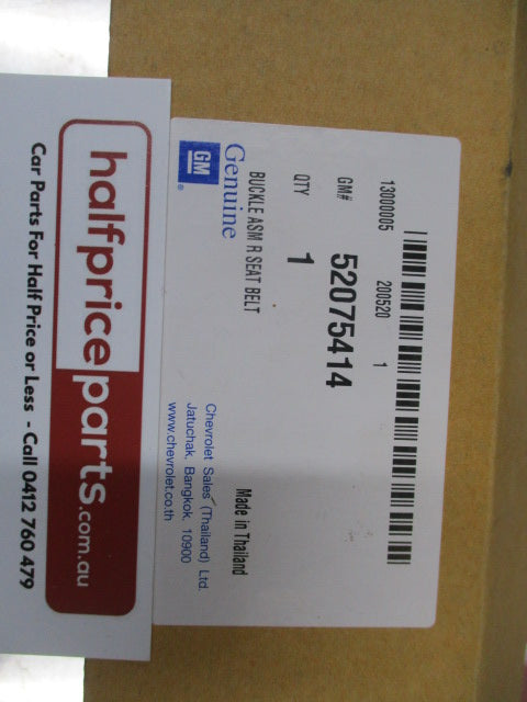 Holden RG Colorado Genuine 2ND Row Centre Seat Buckles - New Part