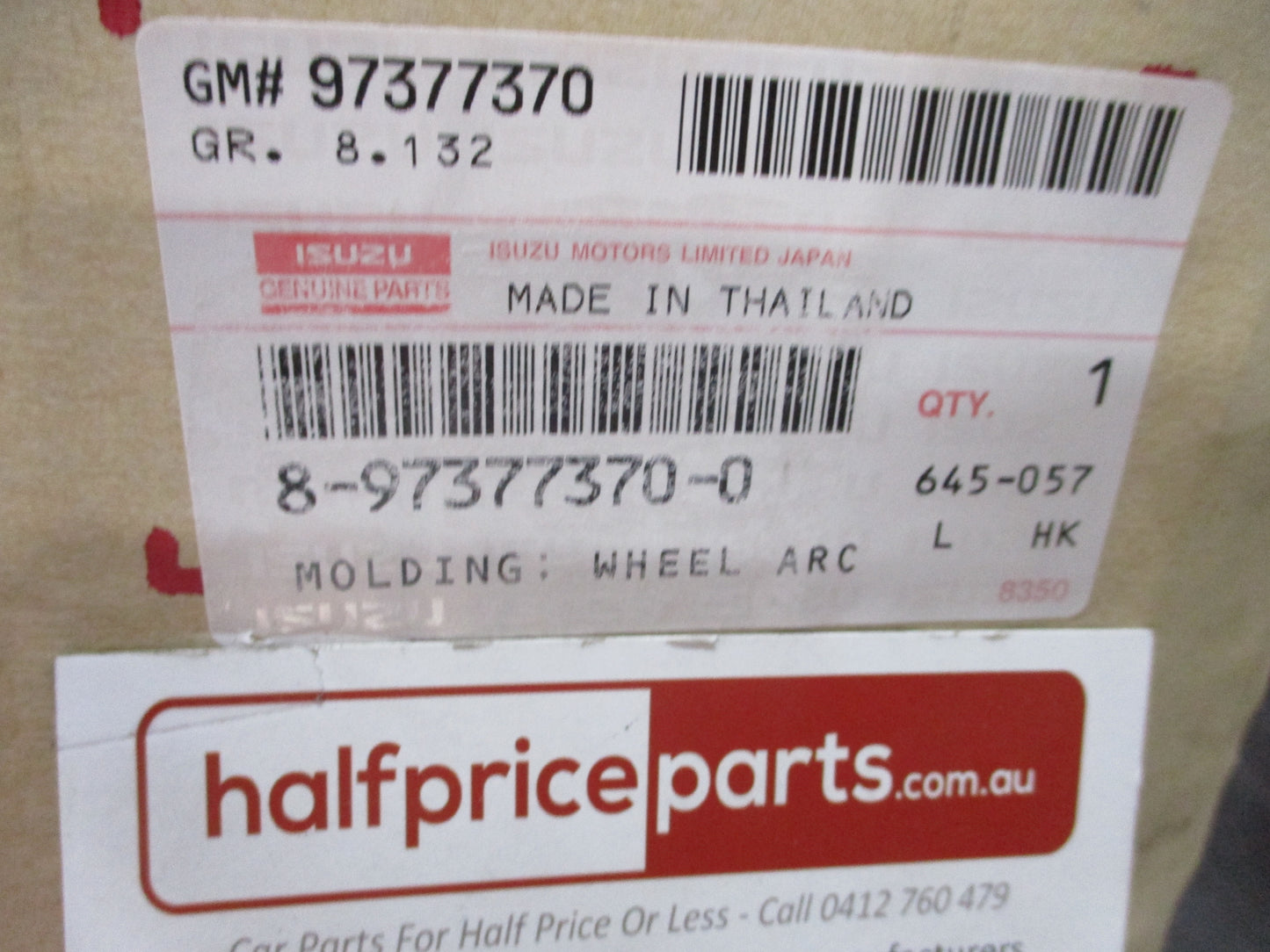 Holden RA Rodeo Genuine Right Hand Side Front Flare New Part