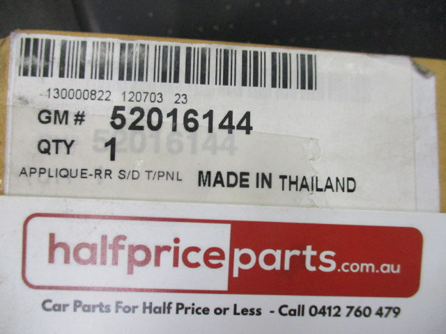 Holden RG Colorado Genuine Right Hand Rear Door Trim Silver - New Part