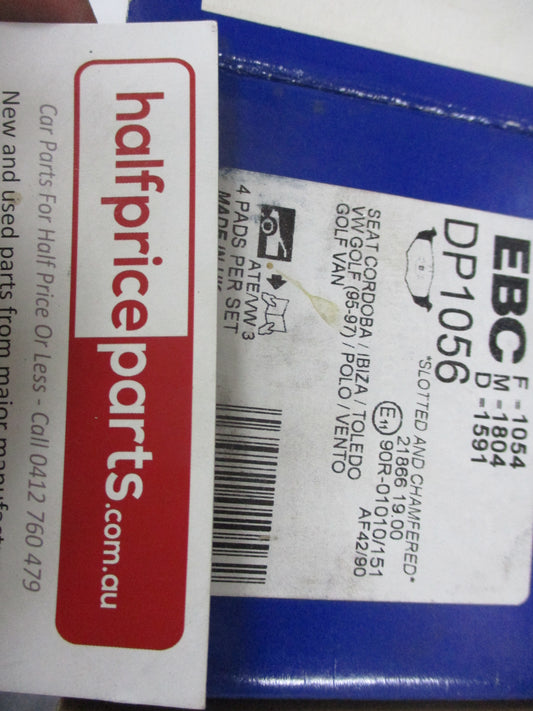 EBC Ultimax Front Brake Pad Set Suits VW Golf/Polo/Vento New Part