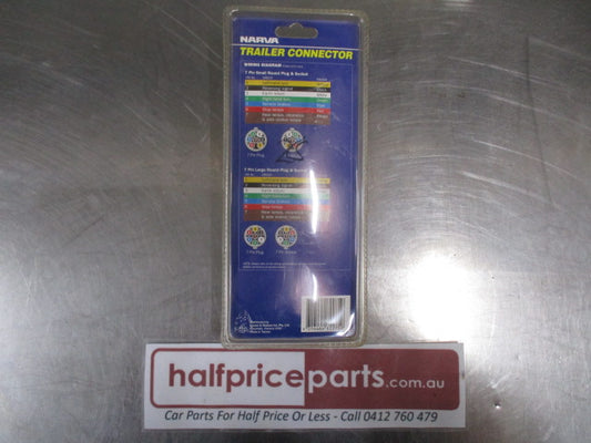 Narva Genuine Trailer Adaptor 7 Small Round To 7 Large Round Plug New Part