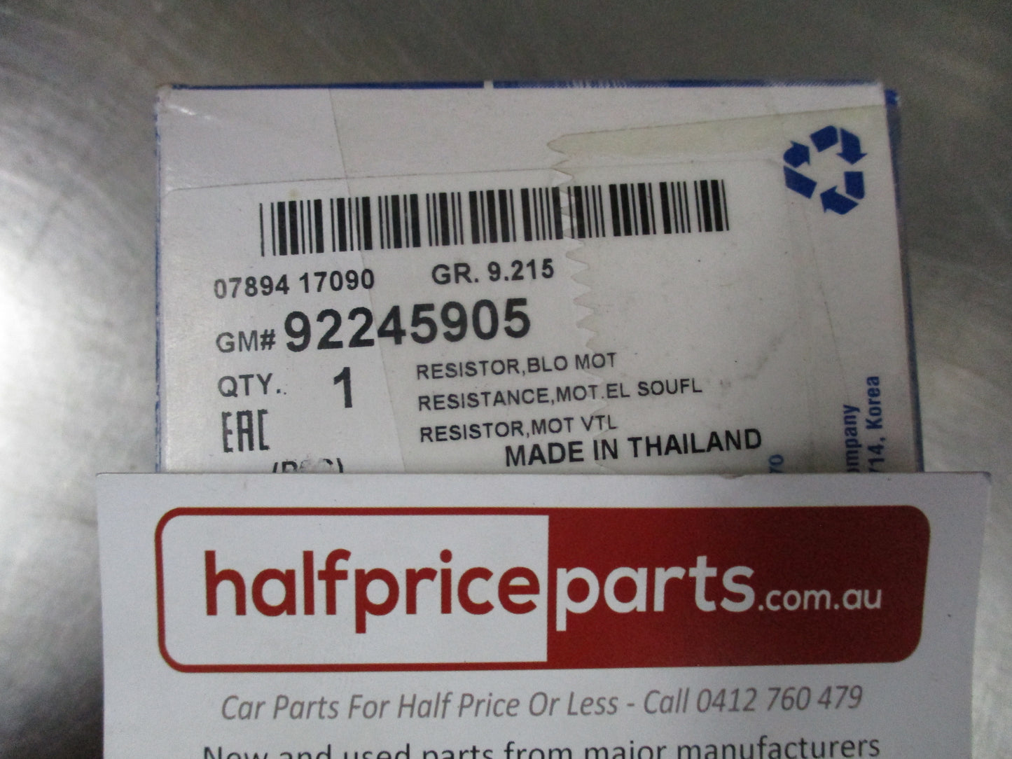 Holden Captiva Genuine Blower Motor Resistor New Part