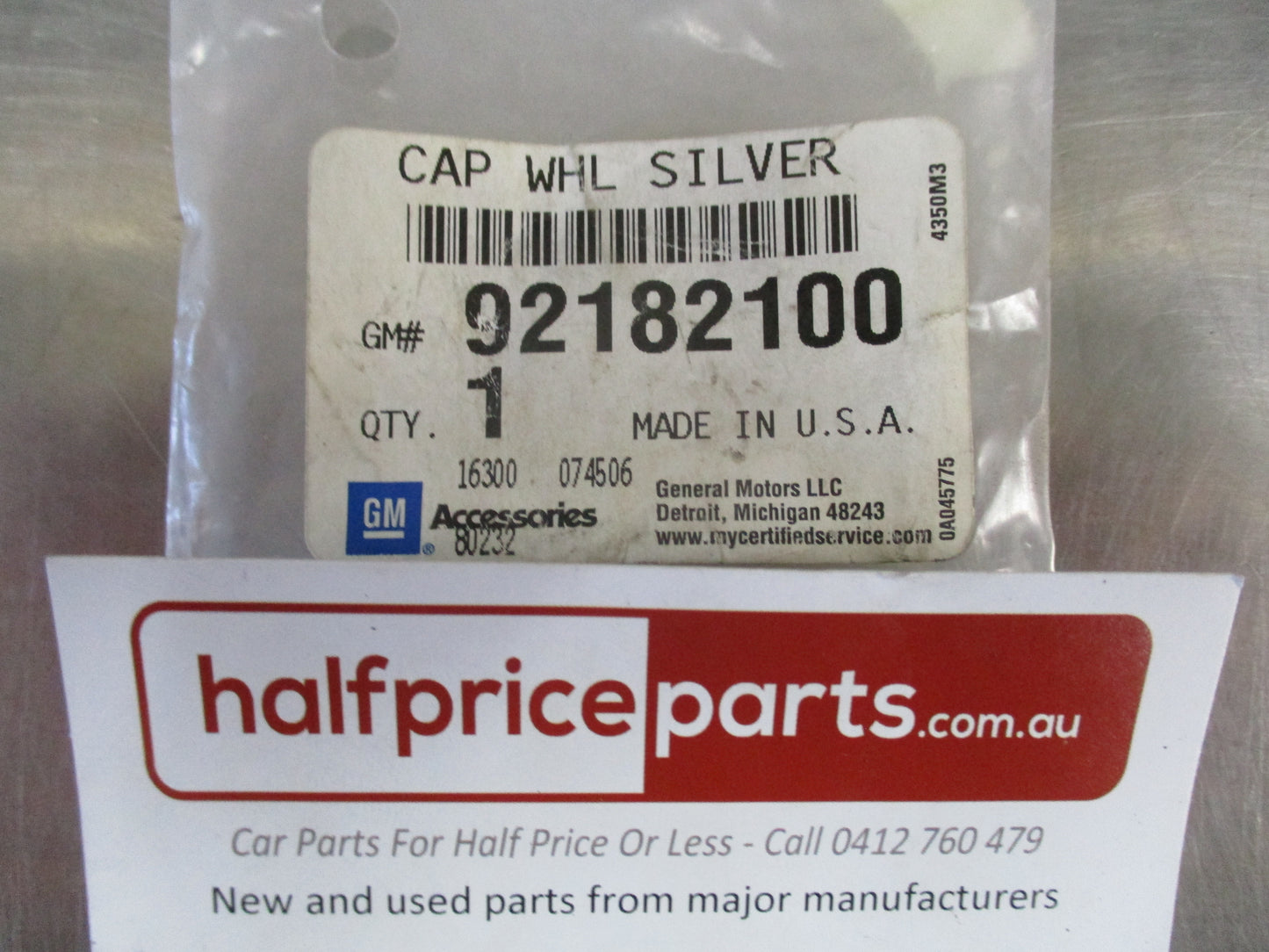 Holden VE Commodore/Statesman Genuine Wheel Nut Cap New Part