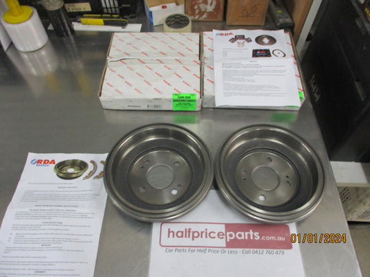 RDA Rear Brake Drums (Pair) Suits Honda Concerto 1.5Ltr New Part
