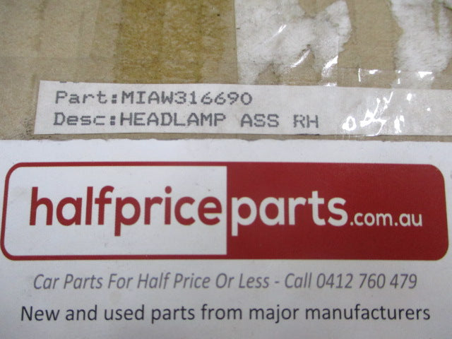 Mitsubishi Galant /Cordia Genuine Right Hand Head Light Glass Lens New Part