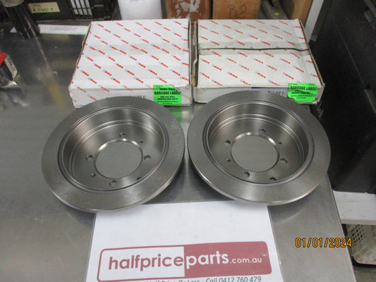 RDA Rear Disc Brake Rotor (Pair) Suits Hyundai Sonata 263mm New Part