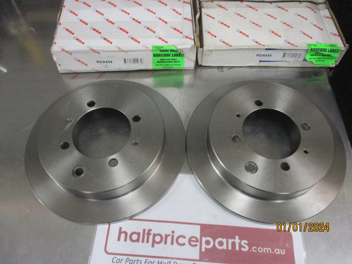RDA Rear Disc Brake Rotor (Pair) Suits Hyundai Sonata 263mm New Part