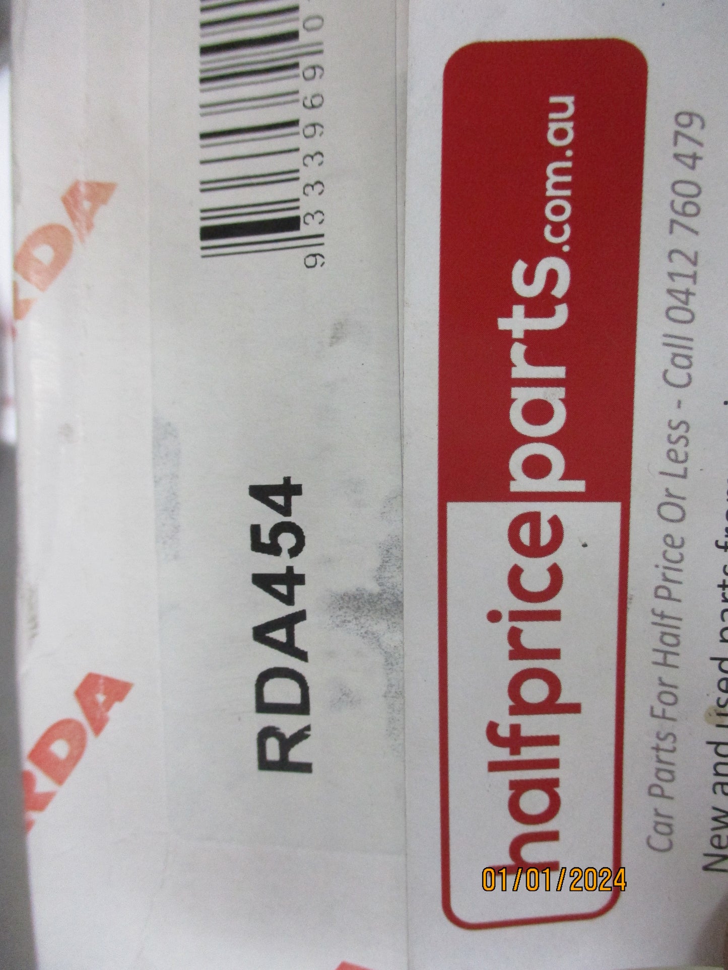 RDA Rear Disc Brake Rotor (Pair) Suits Hyundai Sonata 263mm New Part