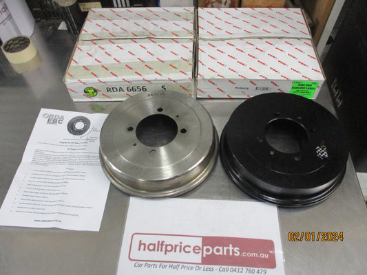 RDA Rear Drum Rotors (Pair) Suits Hyundai Sonata New Part