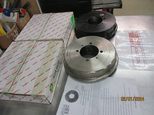 RDA Rear Drum Rotors (Pair) Suits Hyundai Sonata New Part