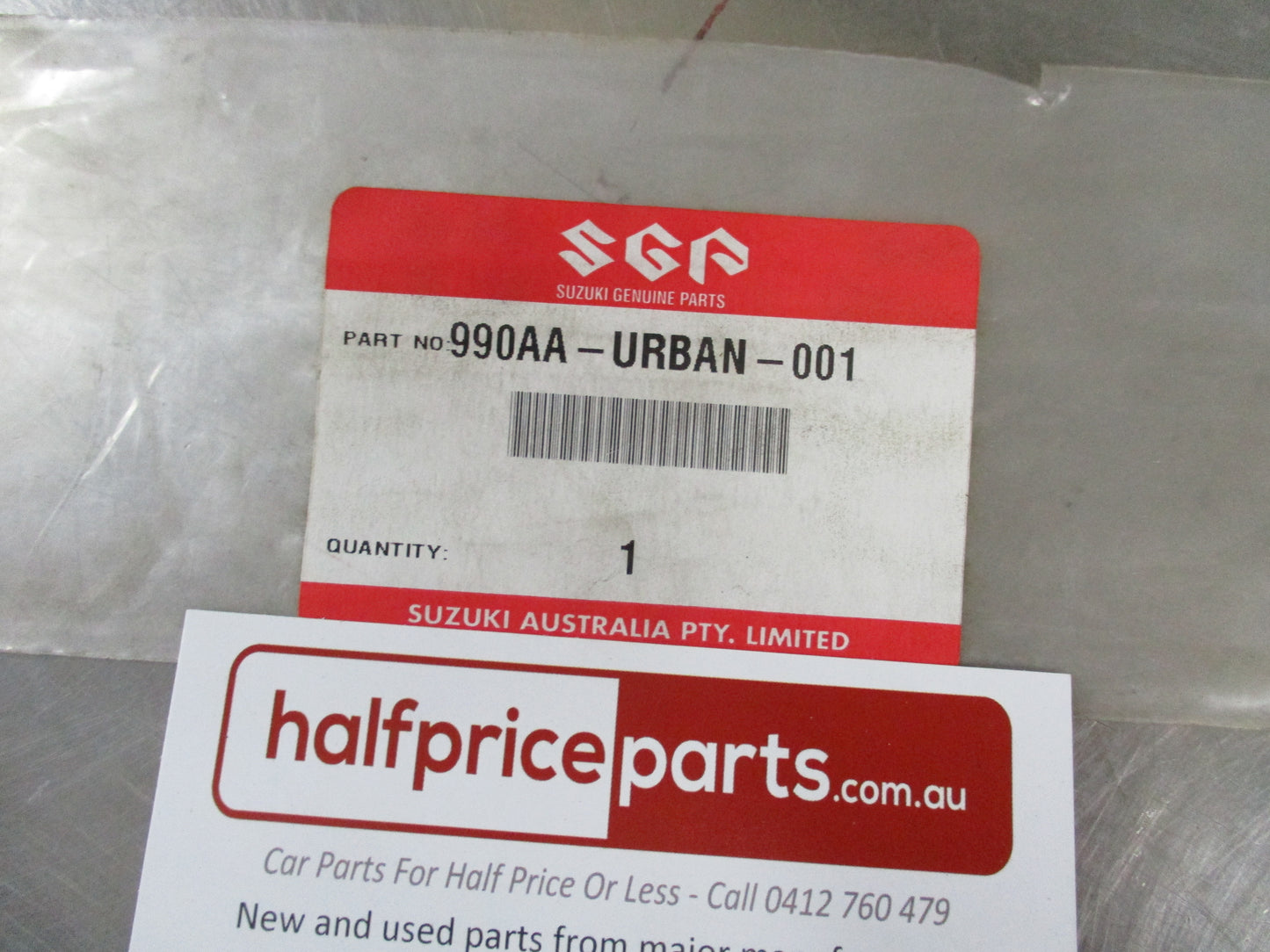 Suzuki Genuine URBAN Chrome Decal New Part