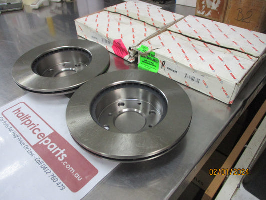 RDA Front Disc Rotors (Pair) Suits Honda Accord SZ Hatch Back New Part