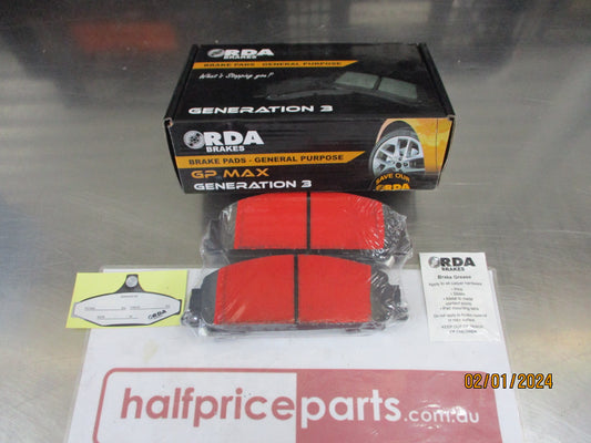 RDA Front Disc Brake Pad Set Suits Holden VE-VF V6 Commodore New Part