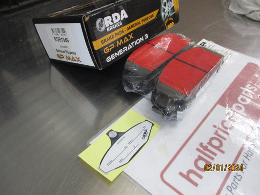 RDA Front Disc Brake Pad Set Suits Holden VE-VF V6 Commodore New Part