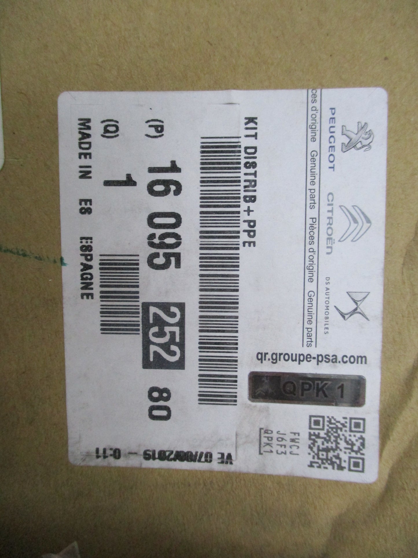 Peugeot 206-307-407/Citroen C4-C5-C8 Genuine Water Pump ASM Kit New Part