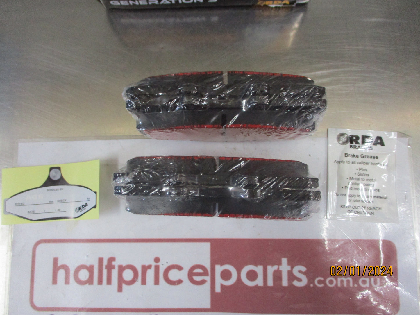 RDA Front Disc Brake Pad Set Suits Toyota Hilux New Part