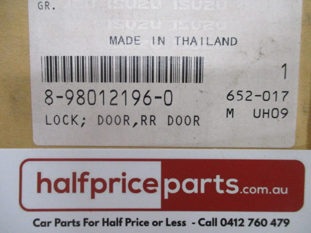 Holden RA Rodeo-RC Colorado Genuine Right Hand Rear Door Inner Assy - New Part