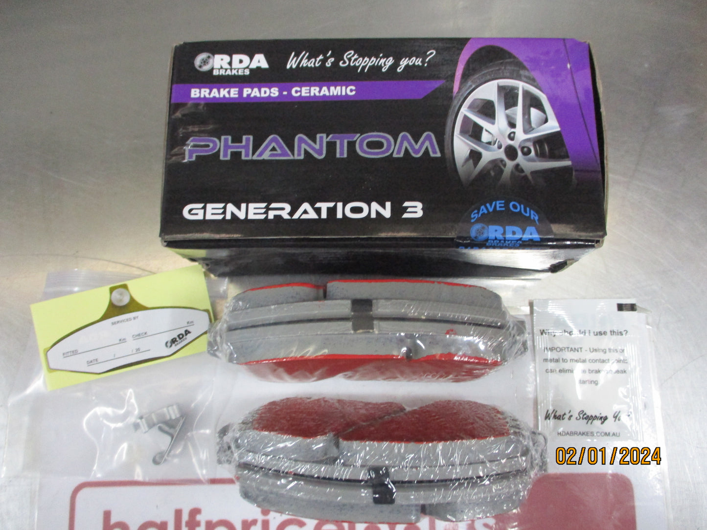 RDA Ceramic Front Disc Brake Pad Set Suits Mitsubishi Lancer CH New Part