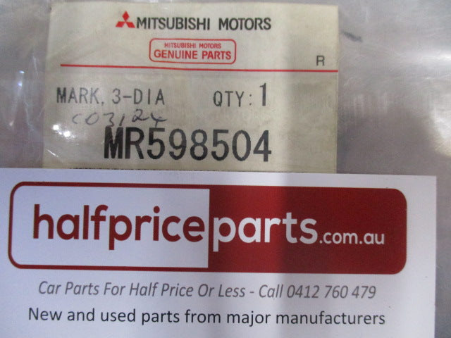 Mitsubishi Outlander/Lancer Genuine Front Bumper Grille Emblem New Part