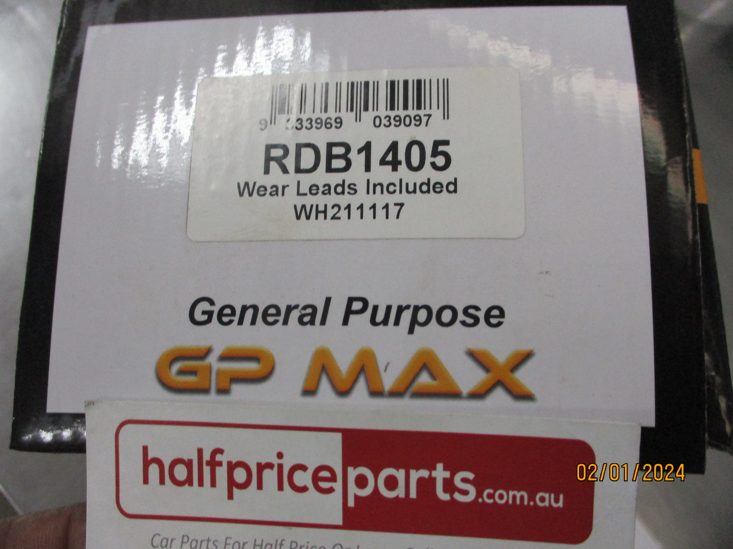 RDA Generation 3 Front Disc Brake Pad Set Suits Audi A3/VW Golf New Part