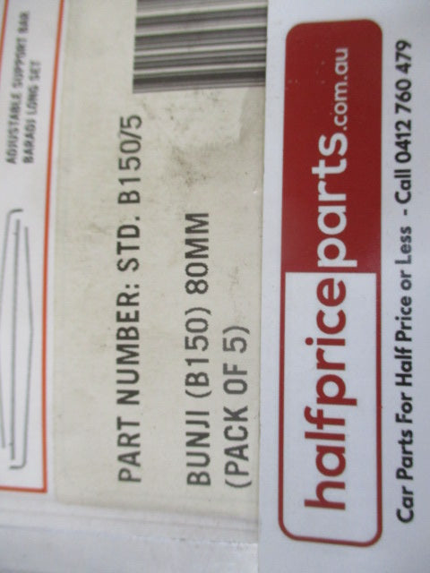 Tuff Tonneaus 80mm 5 Pack Of Bunji Kit New Part