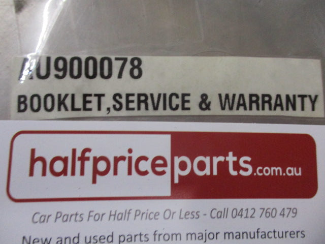 Mitsubishi Triton Genuine Service And Warranty Book New Part