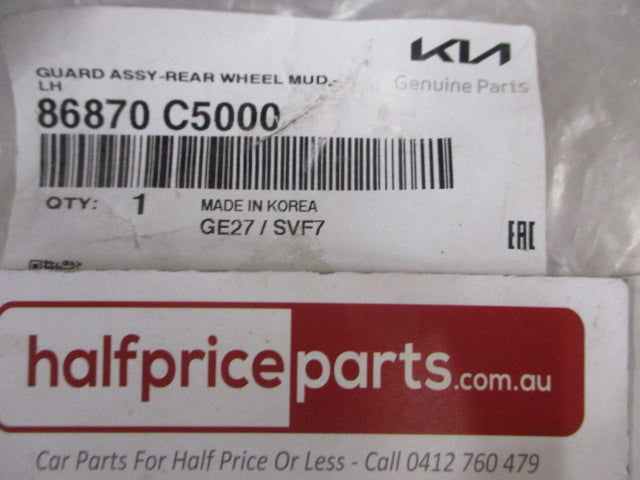Kia Sorento Genuine Left Hand Rear Mud Flap Only New Part