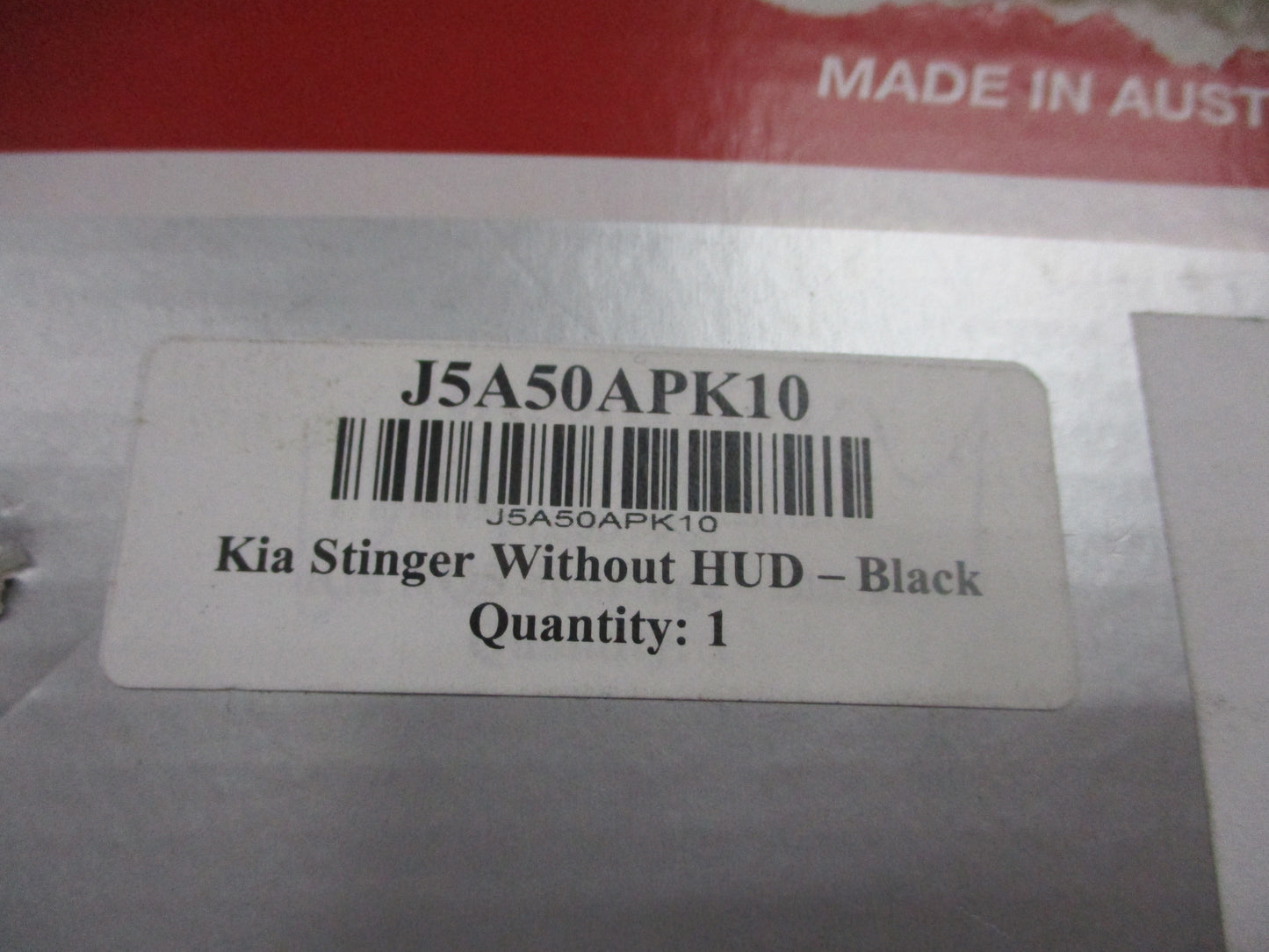 Kia Stinger Genuine Dash Mat Suits With Out Heads Up Display (Black) New Part