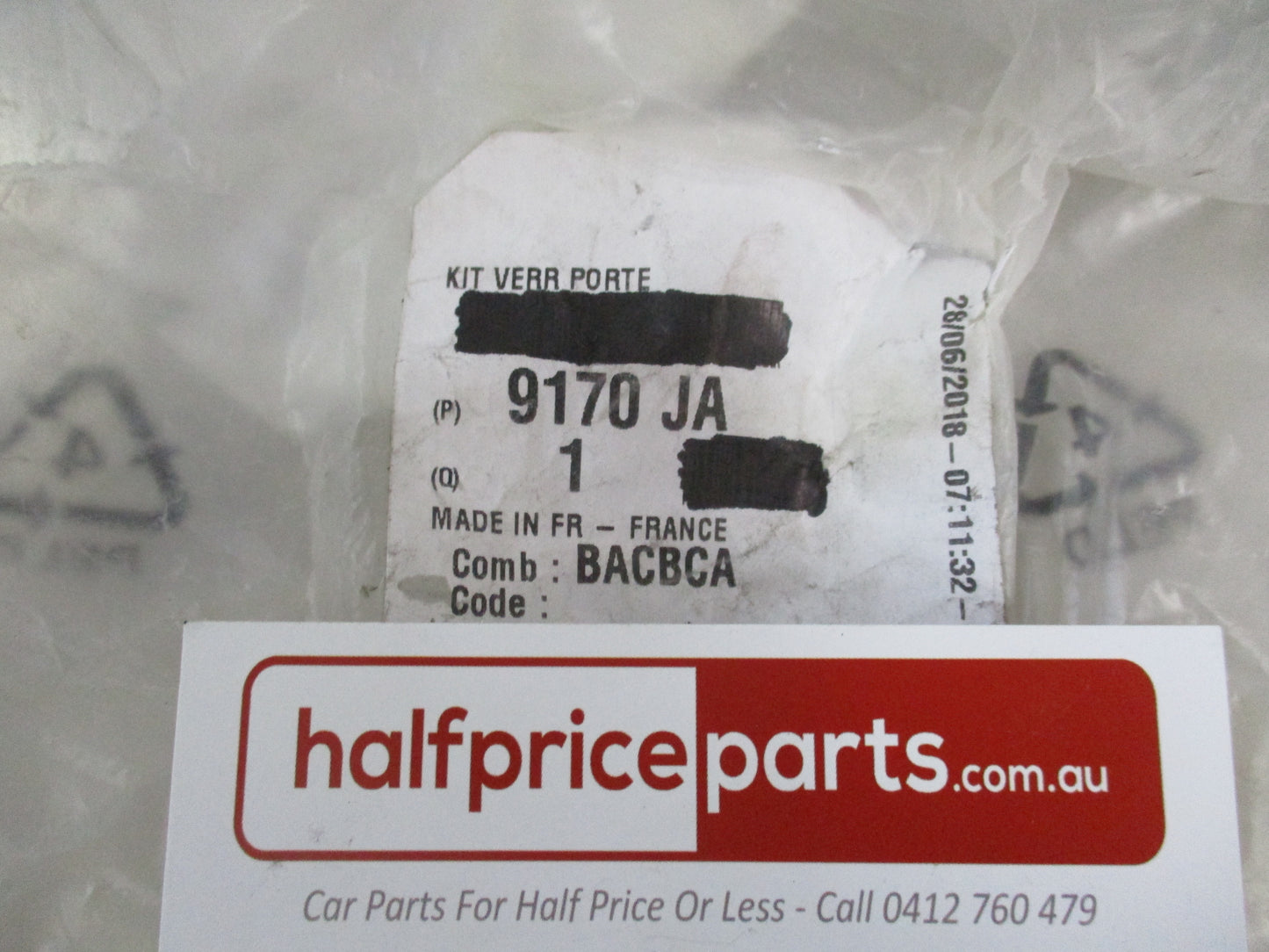 Citroen Berlingo Genuine Boot Lock Cylinder and 2 Keys Kit New Part