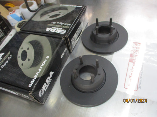 RDA Front Disc Rotors (Pair) Standard Suits Alfa Romeo Giulietta New Part