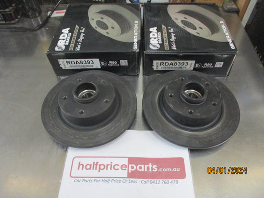 RDA Rear Disc Rotors Standard Suits Renault Megane III New Part