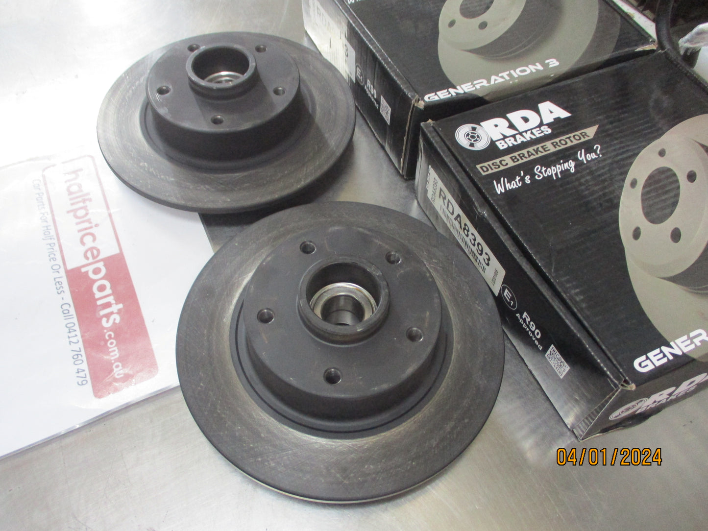 RDA Rear Disc Rotors Standard Suits Renault Megane III New Part