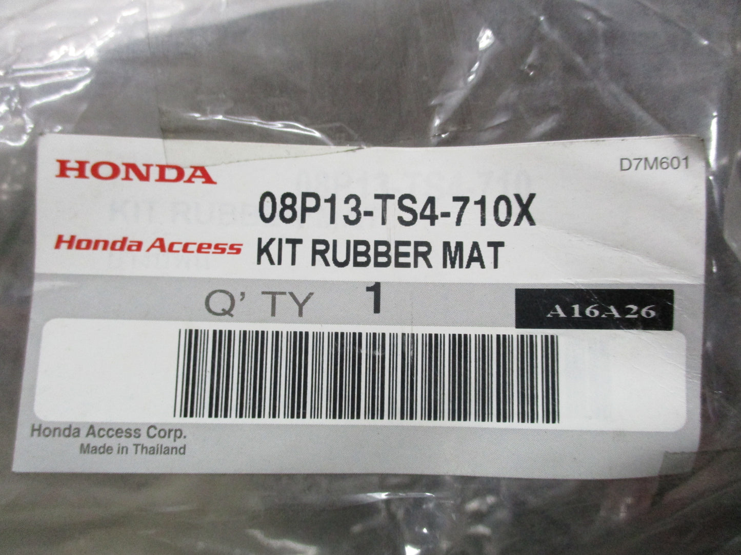 Honda Civic Genuine Rubber Floor Mats New