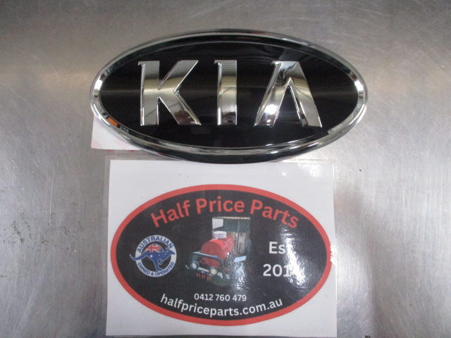 Kia Carnival/Sportage Genuine Rear Tail Gate Emblem (Chrome And Black) New Part.