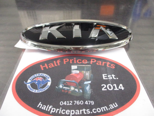 Kia Carnival/Sportage Genuine Rear Tail Gate Emblem (Chrome And Black) New Part.